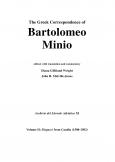 The Greek Correspondence of Bartolomeo Minio Volume II: Dispacci from Candia (1500-1502)